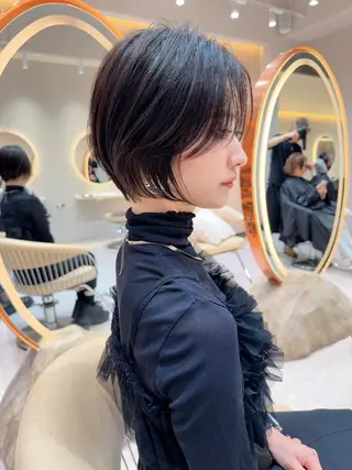 ショート カラー 縮毛矯正✨🫧 レイヤー川村利幸のヘアスタイル
