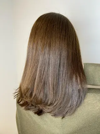 ロング パーソナルカラー骨格 顔タイプ 川野龍一のヘアスタイル