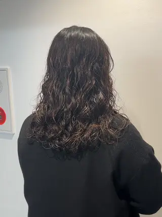 ミディアム パーマ メンズパーマ/ メンズカット/タクヤのヘアスタイル