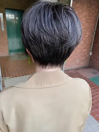 ショート 丹羽大喜 縮毛矯正/美髪矯正のヘアスタイル