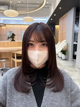 ミディアム カラー 銀座　REFINED 🫧立元のヘアスタイル