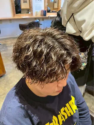 パーマ メンズ メンズカット パーマ特化  清士郎のヘアスタイル