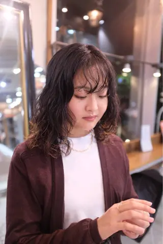 ミディアム パーマ 詩織/パーマ /代官山のヘアスタイル