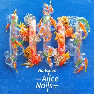 カラー メンズ ネイル ネイルアーティスト アリスのネイルデザイン