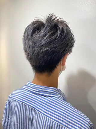 ショート カラー パーマモデル募集中 渥美翔人のヘアスタイル