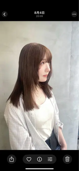 セミロング カラー CIECA. suzukaのヘアスタイル