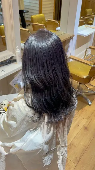 ロング カラー 【ブリーチ無しW】 【暗髪&暖色系】圭真のヘアスタイル