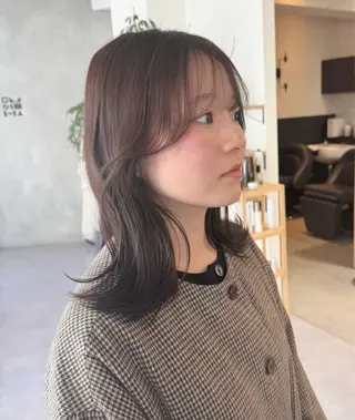 ミディアム 艶レイヤー🍊 加藤隆也のヘアスタイル