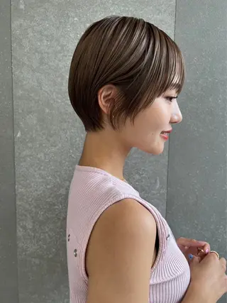 ショート 透明感カラー　中嶋 将城のヘアスタイル