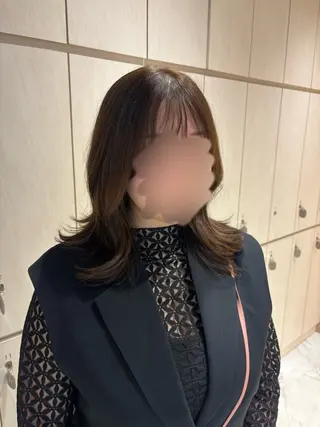 ミディアム 大宮/髪質改善/艶感 カラー🫧堀米 直生のヘアスタイル