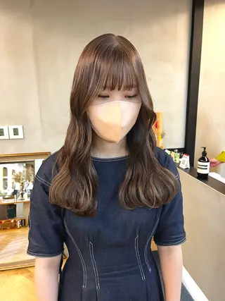 ロング カラー ヘアアレンジ ena/ブリーチなし 透明感・レイヤー🎀のヘアスタイル