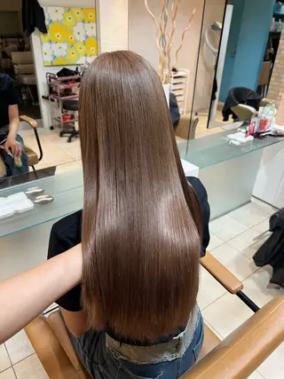 ロング カラー 竹添 有梨沙のヘアスタイル