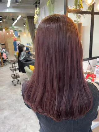 ロング カラー 髪質改善/縮毛矯正/ 艶カラー/ヘッドスパのヘアスタイル
