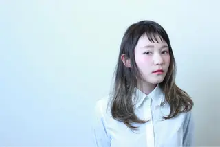 セミロング カラー 平尾駅直結/徒歩0分 イノセントヘアのヘアスタイル