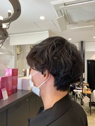 ショート パーマ 柴田 枝利子のヘアスタイル