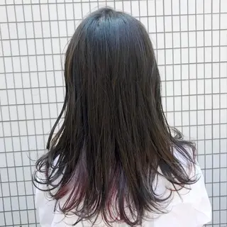 セミロング カラー ブリーチなし透け感/ マンツーマン/Ryoのヘアスタイル