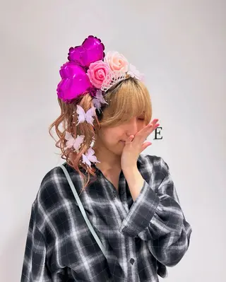 ヘアアレンジ ヘアセット/ミニボブ /レイヤー 山田寛菜のヘアスタイル