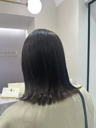 ミディアム カラー 韓国レイヤー✨ yasuko銀座のヘアスタイル