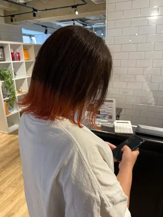 ミディアム カラー ✨艶髪✨ 奈須晴香のヘアスタイル
