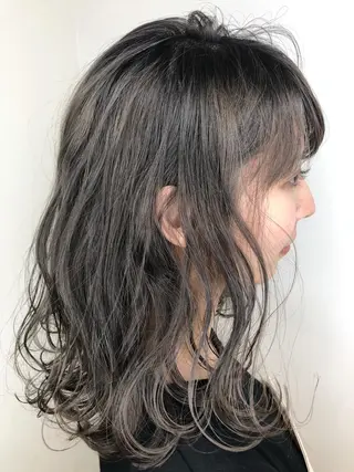 ミディアム カラー メンズヘア特化 崎田 成人のヘアスタイル