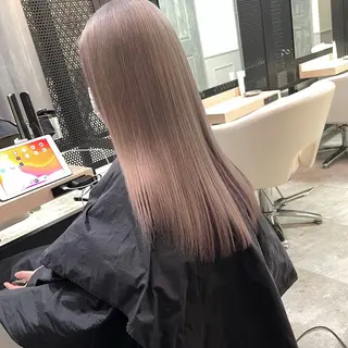 ロング 【渋谷で人気】艶髪× 髪質改善/ツヤカラーのヘアスタイル