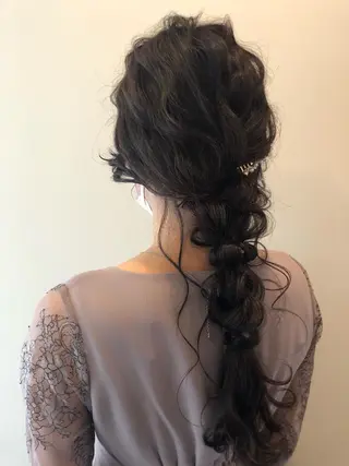 ロング ヘアアレンジ Hair&Make Nahoのマツエク・マツパデザイン