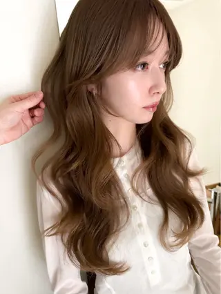セミロング カラー ヘアアレンジ 🫧透明感カラー/ 艶カラー🫧namiのヘアスタイル