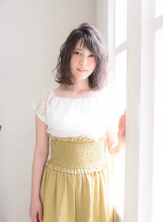 ミディアム カラー 髪質改善/縮毛矯正 /青山 早希🐾のヘアスタイル