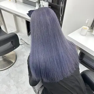 ロング カラー ヘアアレンジ 🪞official FRUITS渋谷🩰のヘアスタイル