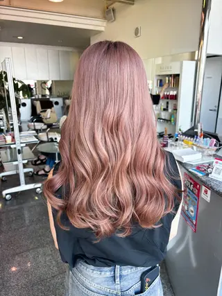 ロング 大森 有紗のヘアスタイル