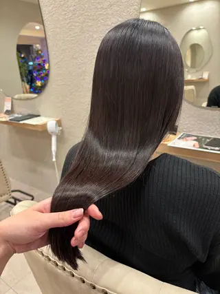 ロング 透明感カラー⭐️🌈 野村玲美のヘアスタイル