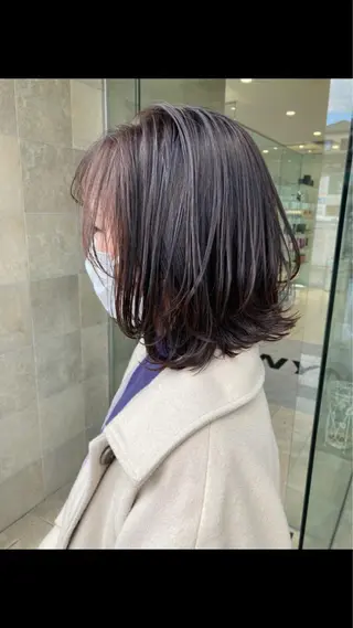 ミディアム カラー 田中 あかねのヘアスタイル