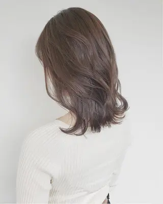 ミディアム カラー ヘアアレンジ topstylist 芳賀みなみのヘアスタイル