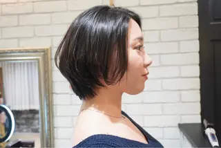 ショート ミヤザキ ユタカのヘアスタイル