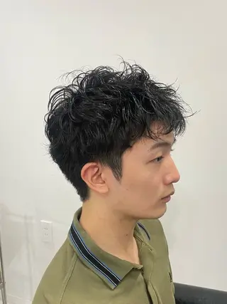 パーマ メンズ ブリーチカラー 🎀ヒナ/トモカ🎀のヘアスタイル