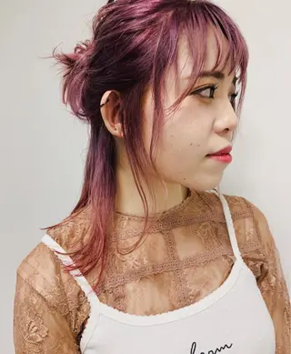 ロング 丹羽大喜 縮毛矯正/美髪矯正のヘアスタイル