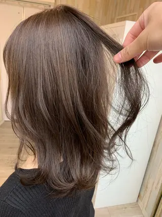 ミディアム カラー 縮毛矯正×髪質改善 店長　DAITOのヘアスタイル