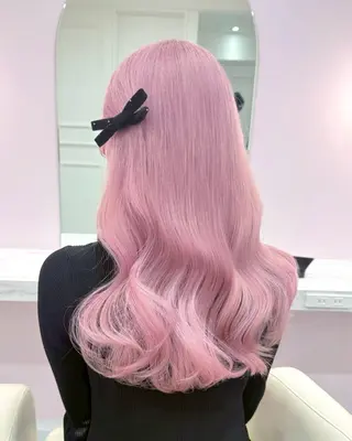 ロング カラー ハイトーンカラー💞 くるみ🎀のヘアスタイル