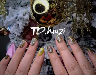 ショート めぐみのネイルサロン スタッフ練習のネイルデザイン