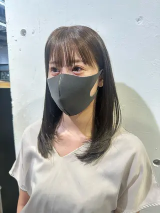 ミディアム 🌷モア 🌷暖色カラー・ボブのヘアスタイル