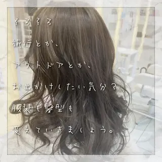 ロング カラー 上田 篤史のヘアスタイル