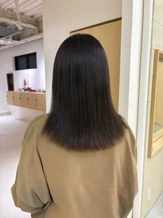 ミディアム 田中 樹奈のヘアスタイル
