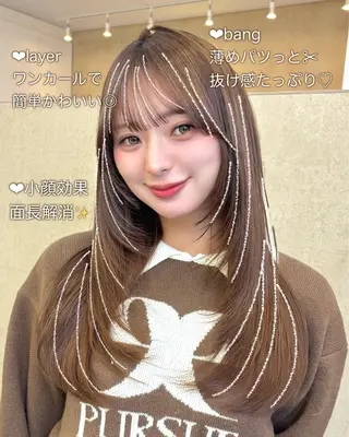 ロング レイヤーカット/ ほたる🌼のヘアスタイル