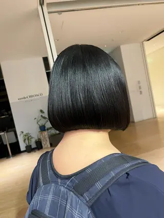 ミディアム マンツーマン 縮毛矯正/マユコのヘアスタイル