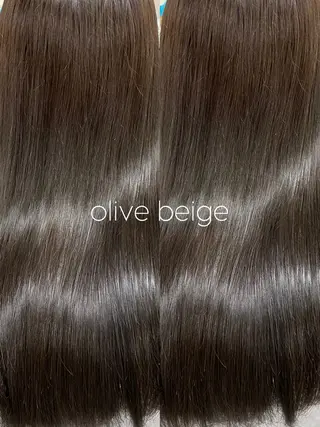 ロング カラー ナガヨ キョウカのヘアスタイル