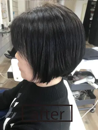 ミディアム anyhow academyのヘアスタイル