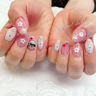 セミロング ネイルJaol 池袋のネイルデザイン