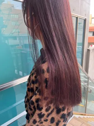 ロング カラー パーマ ヘアアレンジ メンズ キッズ ネイル アイブロウ 久木原 ゆりのヘアスタイル