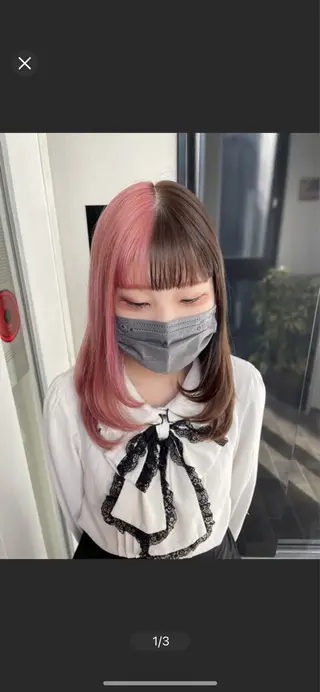 ロング カラー ヘアカラー&縮毛矯正 STAR☆RIVERのヘアスタイル