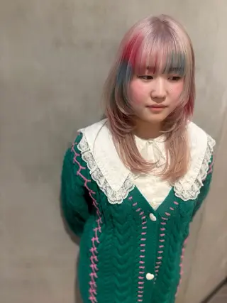 セミロング カラー 優作 〜圧倒的信頼〜のヘアスタイル